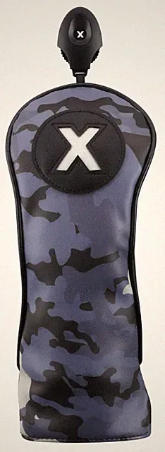 Majek Golf Club Blue and Black Camo Head Cover #X Fairway Wood