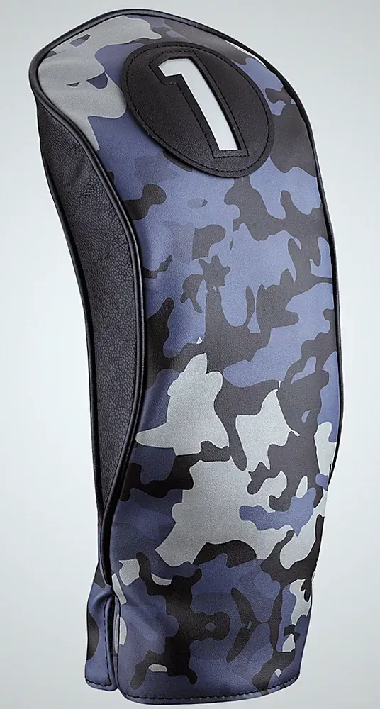 Majek Golf Club Blue Black Camo #1 460cc Driver Head Cover Military Camouflage