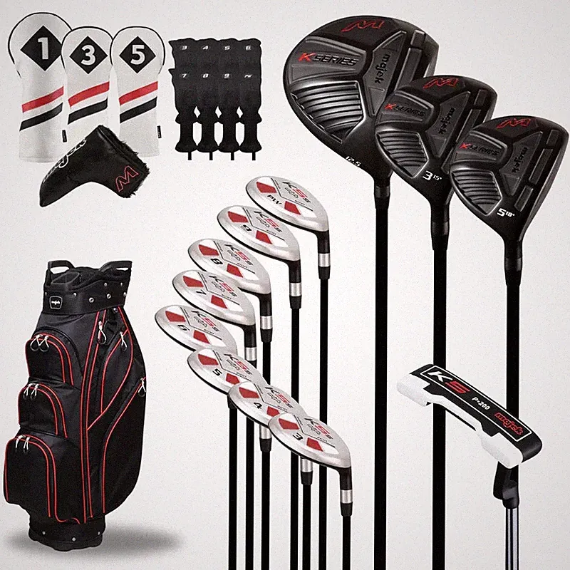 Majek Golf Mens Senior Flex Golfers Complete Package Driver Woods Hybrids Putter