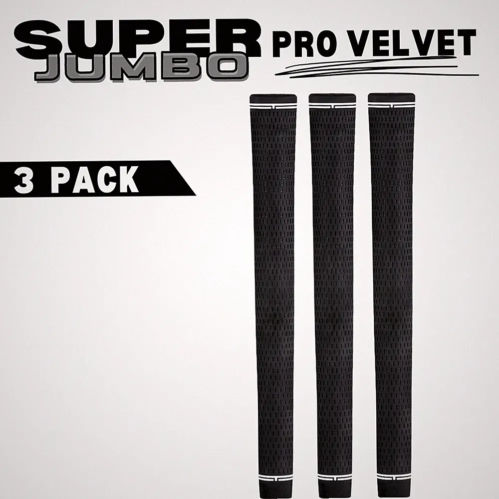 Majek Golf SUPER JUMBO Grips XL Extra Large Tour 360 NO LOGO Round .600 - 3 PACK