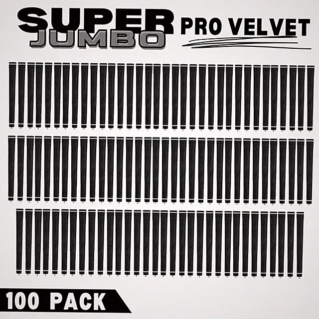 Majek Golf SUPER JUMBO Grips XXL Extra Large Tour 360 Deg NO LOGO Round 100 PACK