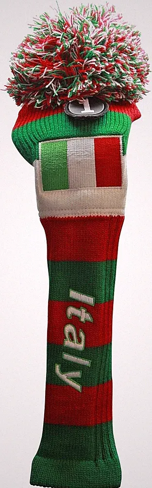 Majek Italy Driver Golf Club Head Cover #1 Italian Drivers Knit Headcover