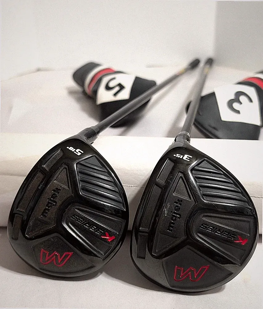Majek K-Series Fairway (3 & 5 )Wood Golf Clubs Senior Flex Graphite w/headcovers