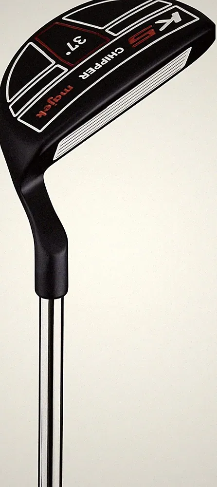 golf clubs man black