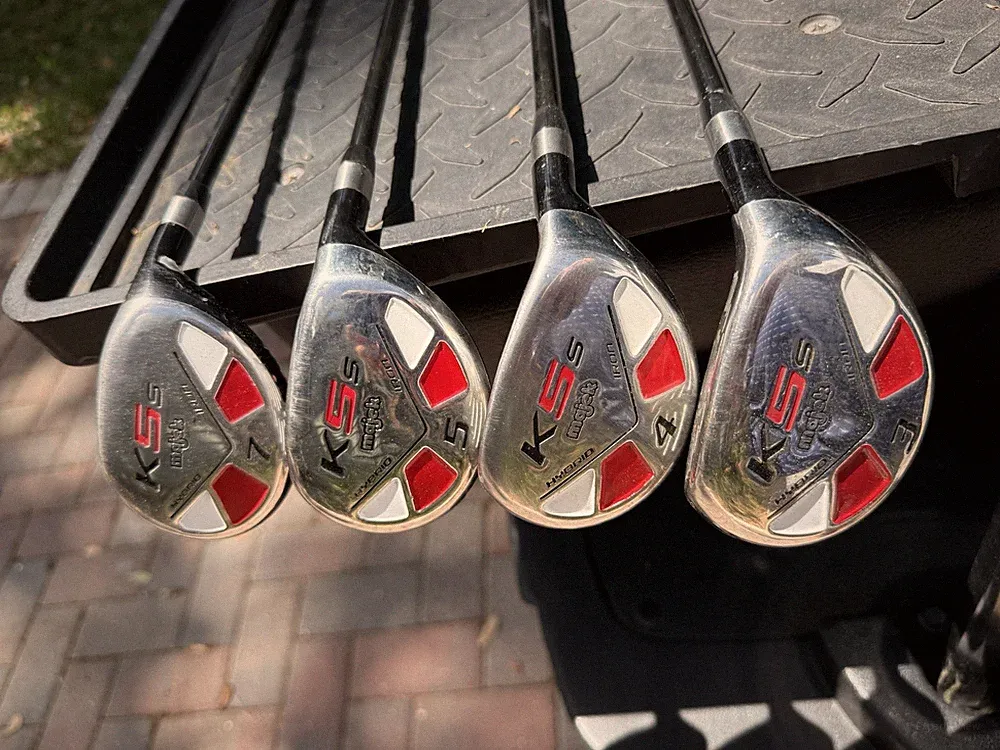 Majek K5s Hybrid Iron Set 3-4-5-7 Golf Clubs Senior Flex RH Clean!