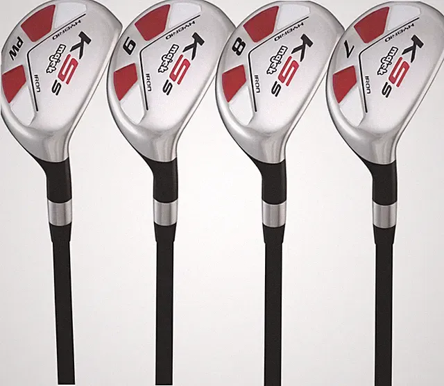 Majek Men's Golf All Hybrid Complete Partial Set, 38, 37.5, 37, 36.5", Black