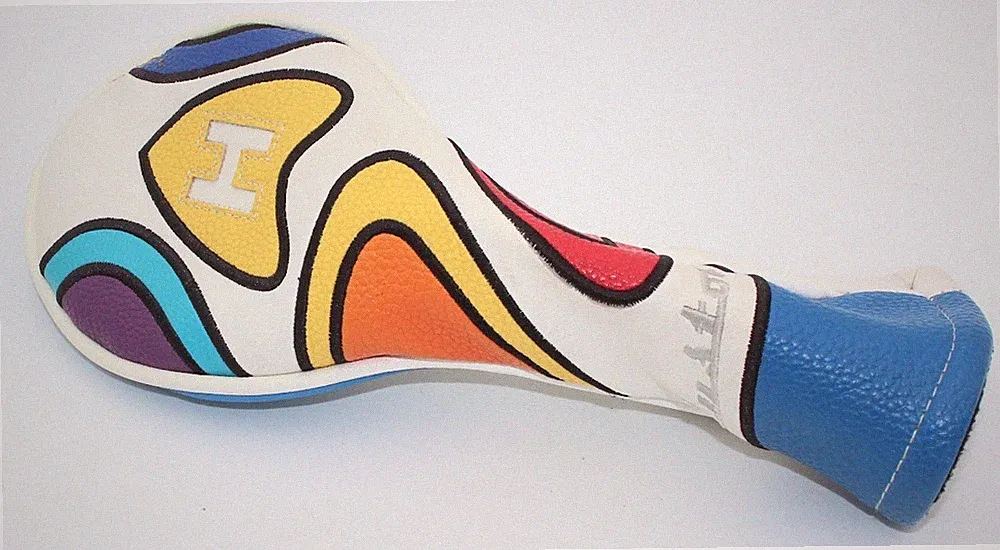 Majek Retro Golf Hybrid Rescue Headcover Golf Club Cover *Very Good Condition*