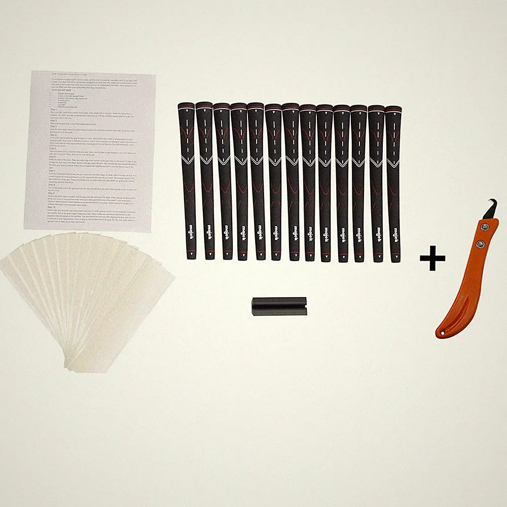 Majek Senior Men's Golf Midsize Grips + Kit & Hook Blade (13 grips + see detail)