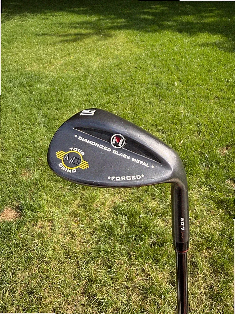 Maltby Diamonized Black Metal Tour Grind Lob Wedge 60° / 7 Wedge Flex 36" NICE