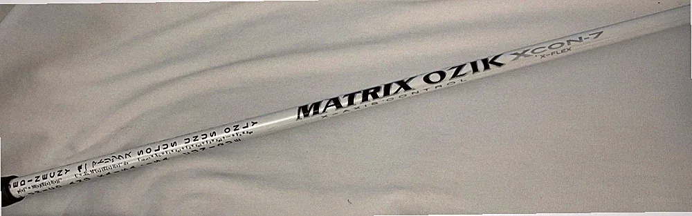 Matrix Ozik XCon7 Golf Club Shaft .335 Tip Extra Stiff Grip Master White