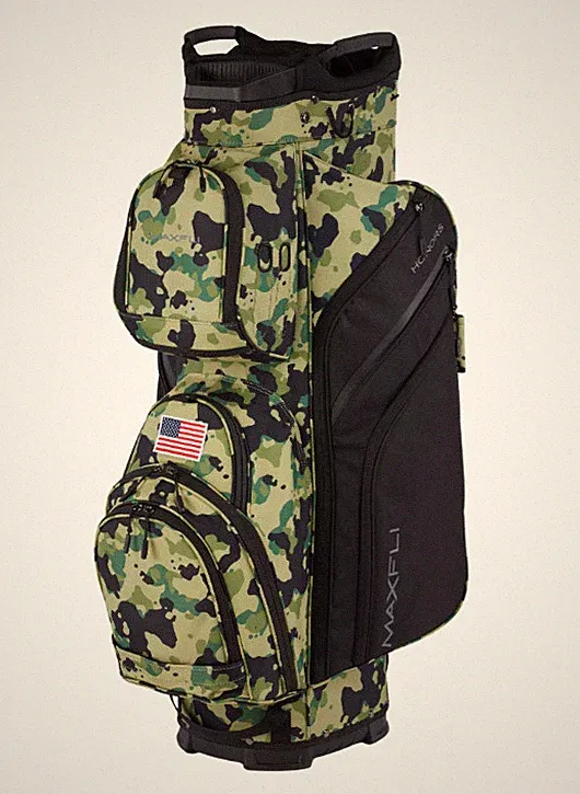 Maxfli 2026 Honors 14-Way Golf Club Cart Bag - CAMO with USA FLAG
