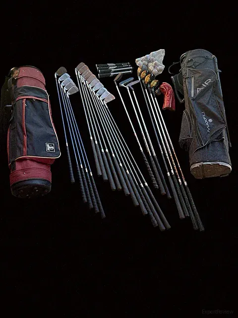 Maxfli AIR Golf Club Set Irons Woods Putters Steel Shafts 2 Bags Balls
