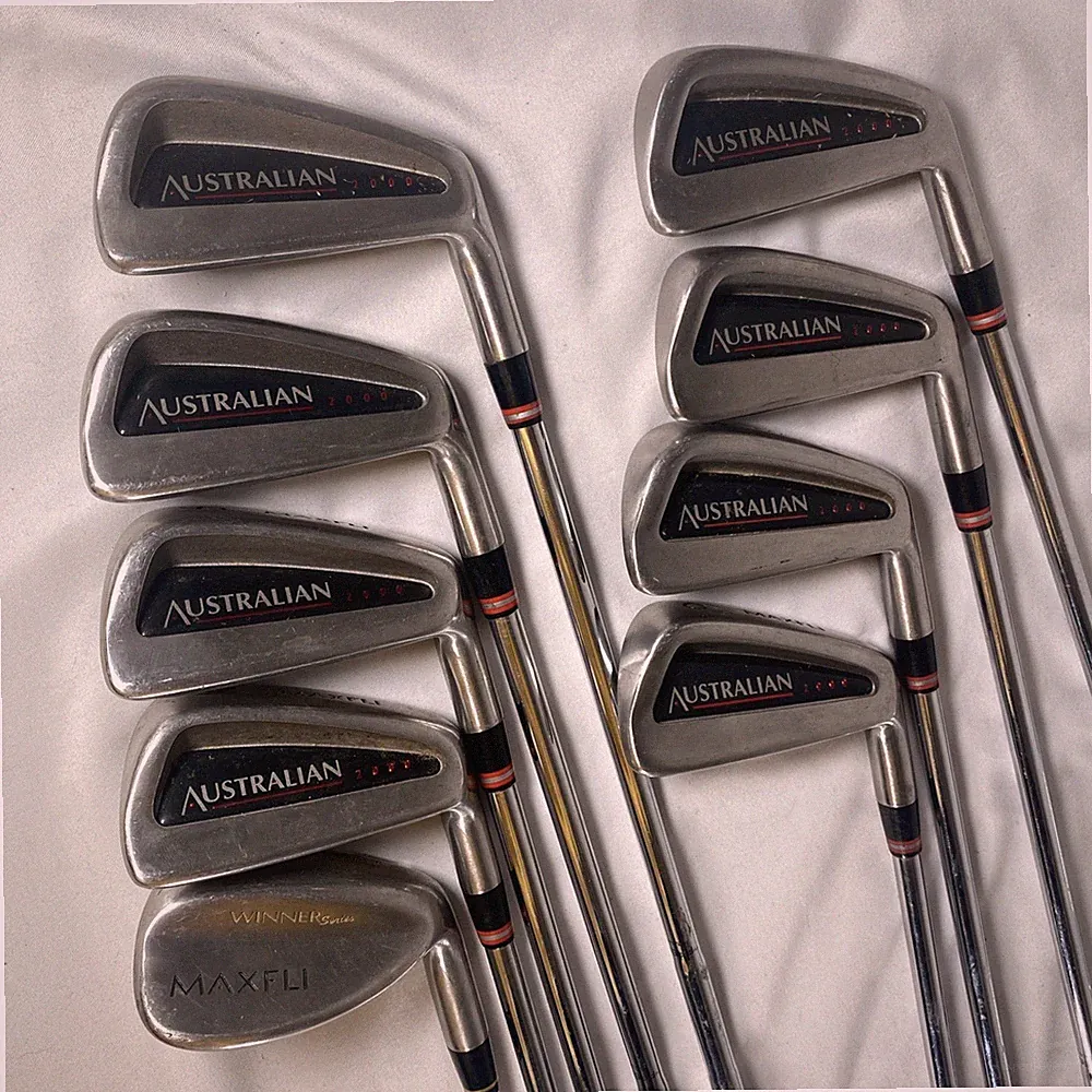 Maxfli Australian 2000 Iron Set 3-9 PW &SW Irons Set Regular Flex Steel RH