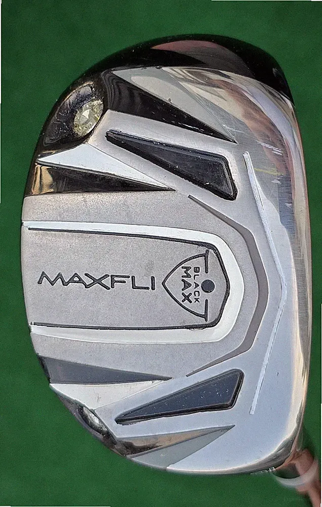 MAXFLI Black Max 3i Hybrid RH Golf Club A Flx Mid Kick MAXFLI Graphite Shaft 40"