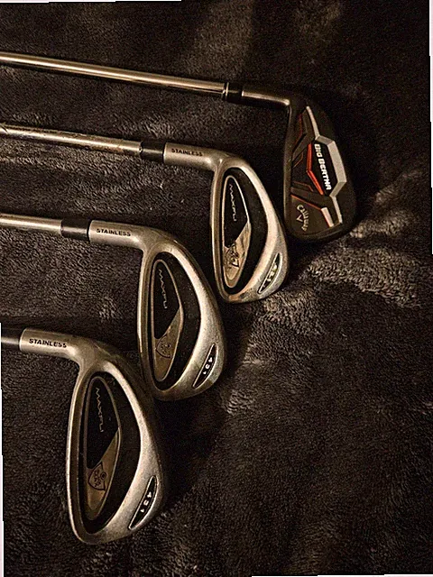 MaxFli Black Max 431 8 Iron Golf Club Steel Stiff Flex Right Hand Need Grip