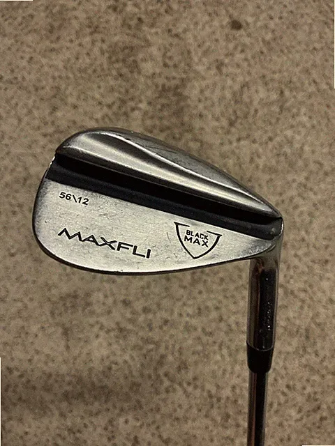 MAXFLI Black Max 56* Sand Wedge 56-12 Maxfli Stiff Flex Steel RH