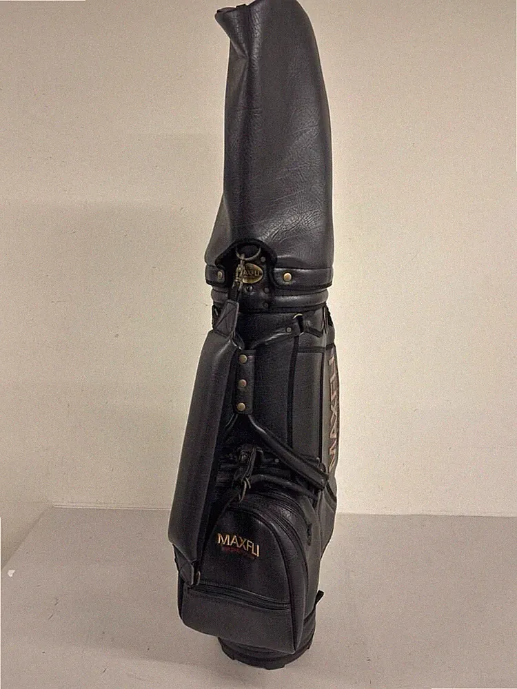 MAXFLI Black Retro cart bag golf caddy bag rare japan used