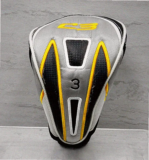 Maxfli C3 Fairway 3 Wood Headcover Black/ Silver/ Gold/ White