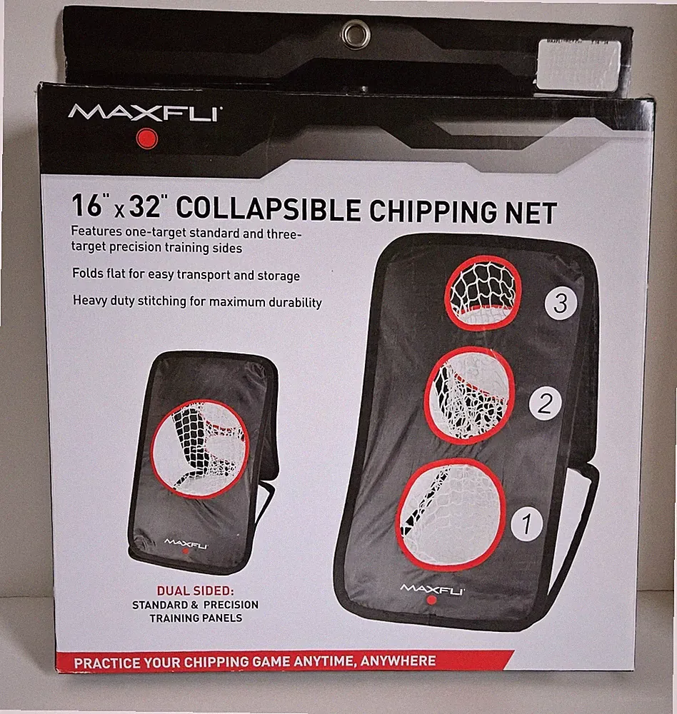MAXFLI Collapsible Golf Chipping Net 16" X 32" Dual Sided MX362 Brand New