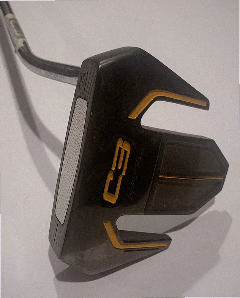 Maxfli Crossbax C3 4 Putter Right Hand 34” RH Golf New CNC Mill Insert Yellow