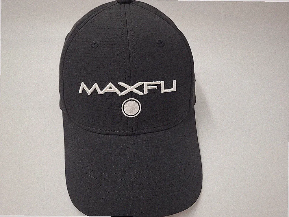 Maxfli Golf Balls Tour Adjustable Hat Cap Polyester Blend Casual Men Women Black