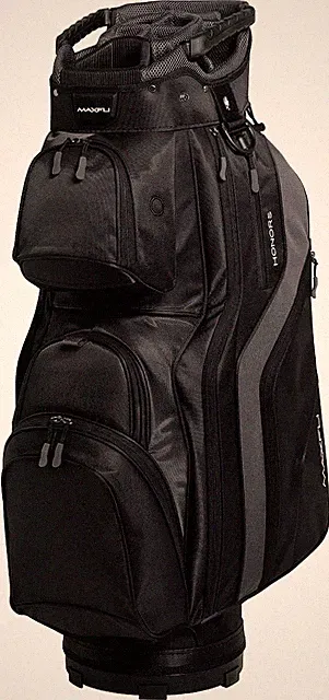 Maxfli Honors 14-Way Cart Bag Color: Black Magnetic rangefinder pocket