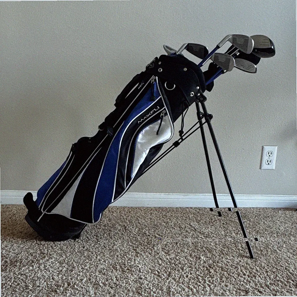 Maxfli REV2 Men's Complete 8pc Set RH Regular Graphite 10.5° Stand Bag
