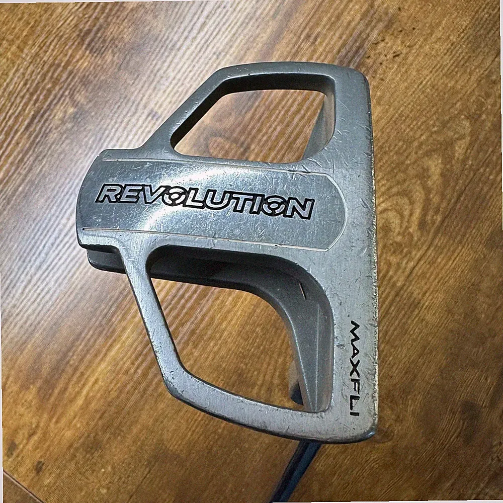 Maxfli Revolution Mallet Putter Right Handed Steel Shaft Milled Face Silver