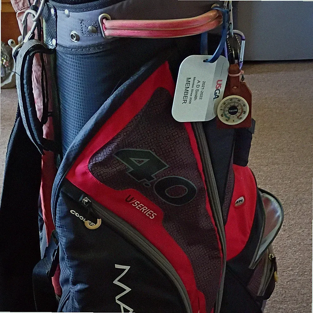 Maxfli U Series 4.0 Golf Cart Bag Divider System Black/Red/Gray Nylon