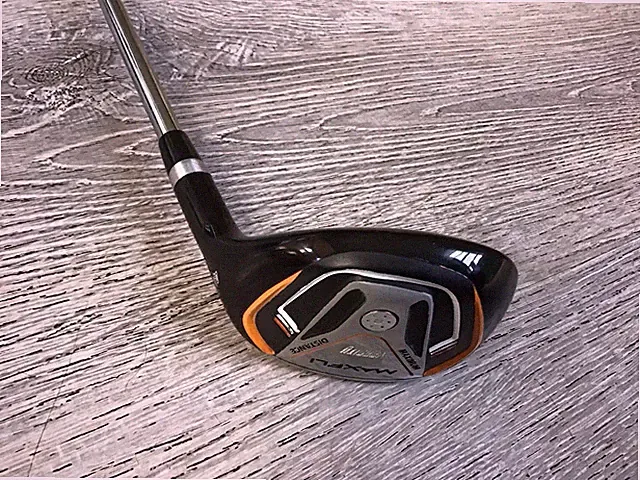MAXFLI Varsity Club Hybrid & Iron 3i & 4i Orange & Black Right Handed Clubs