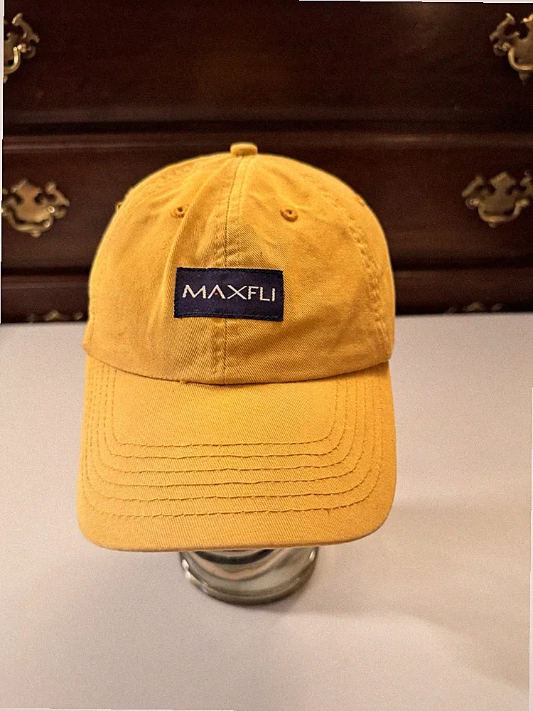 Maxfli Yellow Strapback Golf Hat Cap