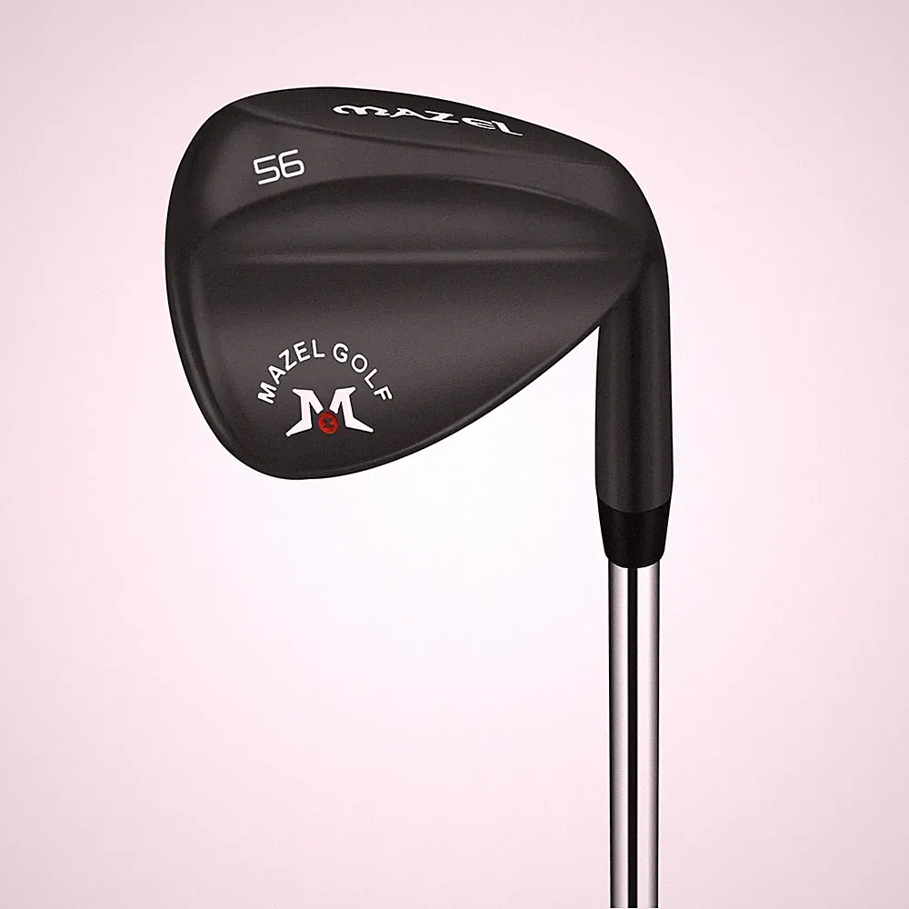 golf clubs man black