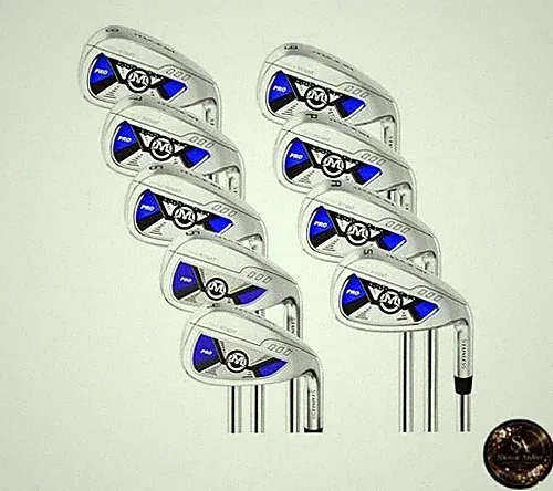 MAZEL Golf Club Iron Set One-Length Iron Set Carbon/Steel Shaft