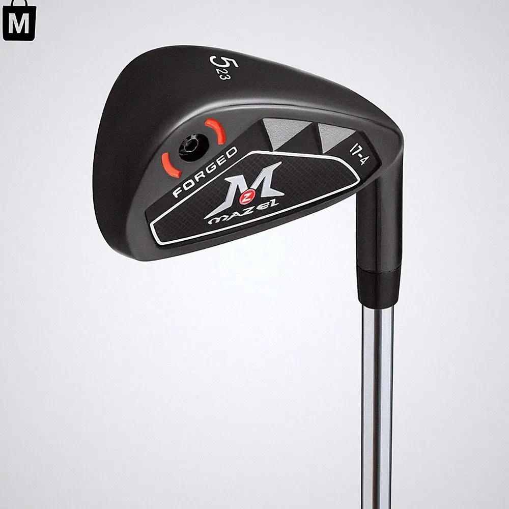 Mazel Men's 9-Piece Golf Iron Set with Cavity Back - Stiff Flex, Stainless Steel