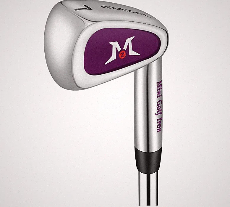 MAZEL Mini 7 Iron Golf Club Swing Trainer Aid -Right Hand-Purple