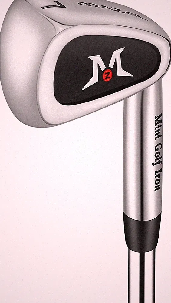 MAZEL Mini Driver/Iron Golf Clubs Swing Trainer Aid to Iron, Black