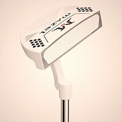 Mazel Putter Golf Club Men'S Right-Handed With Headcover (Red Putter - White, 3_