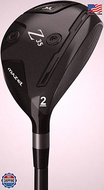 MAZEL Rescue Hybrid 2 Golf Club Right Hand Regular Flex Black
