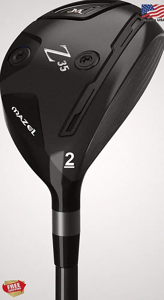 Mazel Rescue Hybrid Golf Club 2-9 Right Hand Stiff Stainless Steel Black