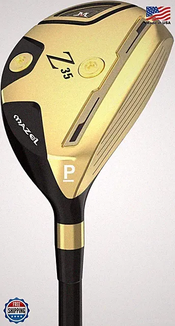 MAZEL Rescue Hybrid Golf Club 40.5 P Right Hand Stiff Stainless Steel