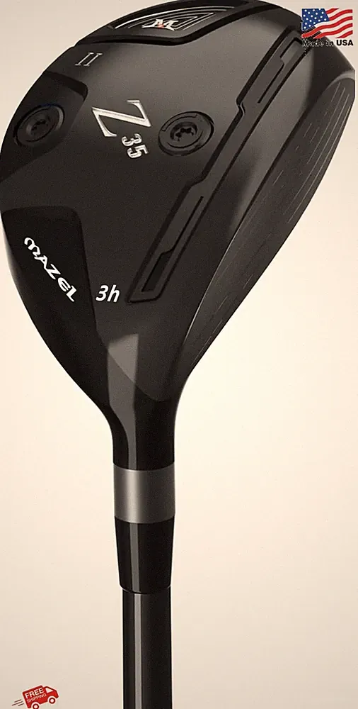 MAZEL Rescue Hybrid Golf Club 40.5in 18 Degree Stiff Right Hand Black