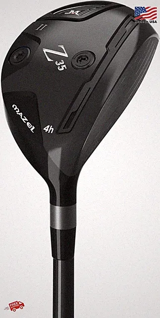 MAZEL Rescue Hybrid Golf Club 4H 21 Degree Right Hand Regular Flex Black