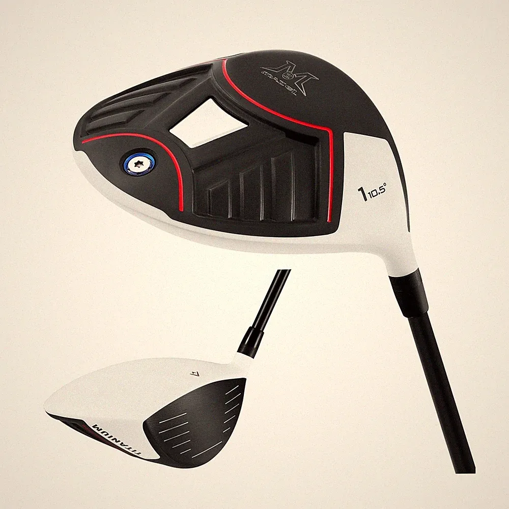 MAZEL Titanium Golf Drivers for Men,Right Handed,460CC (White Black, Graphite...