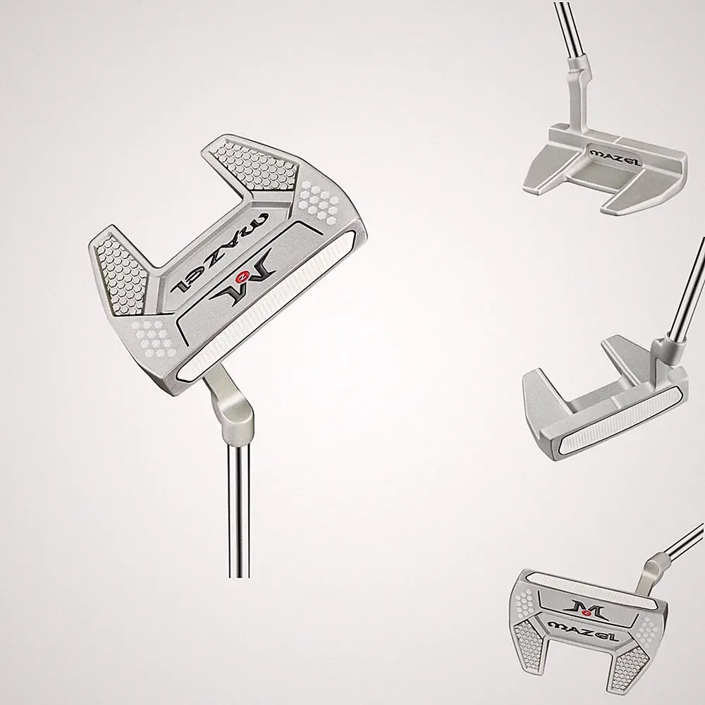 MAZEL Tour GS Men's Golf Putter Right Handed Silver Upgraded with Head Cover
