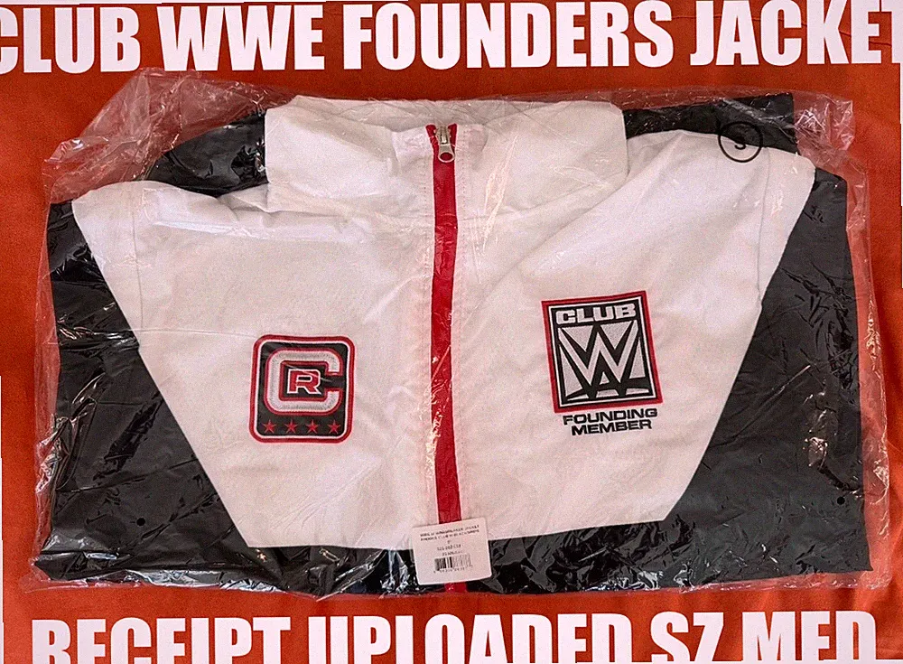 MEDIUM CLUB WWE CODY RHODES FOUNDERS WINDBREAKER ZIP JACKET 2026 SUMMERSLAM NWT