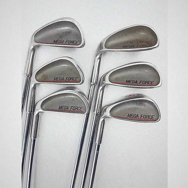 Mega Force Camber Sole Iron Set Mens 6pc 4 5 6 8 9 PW Steel Shaft Left Hand
