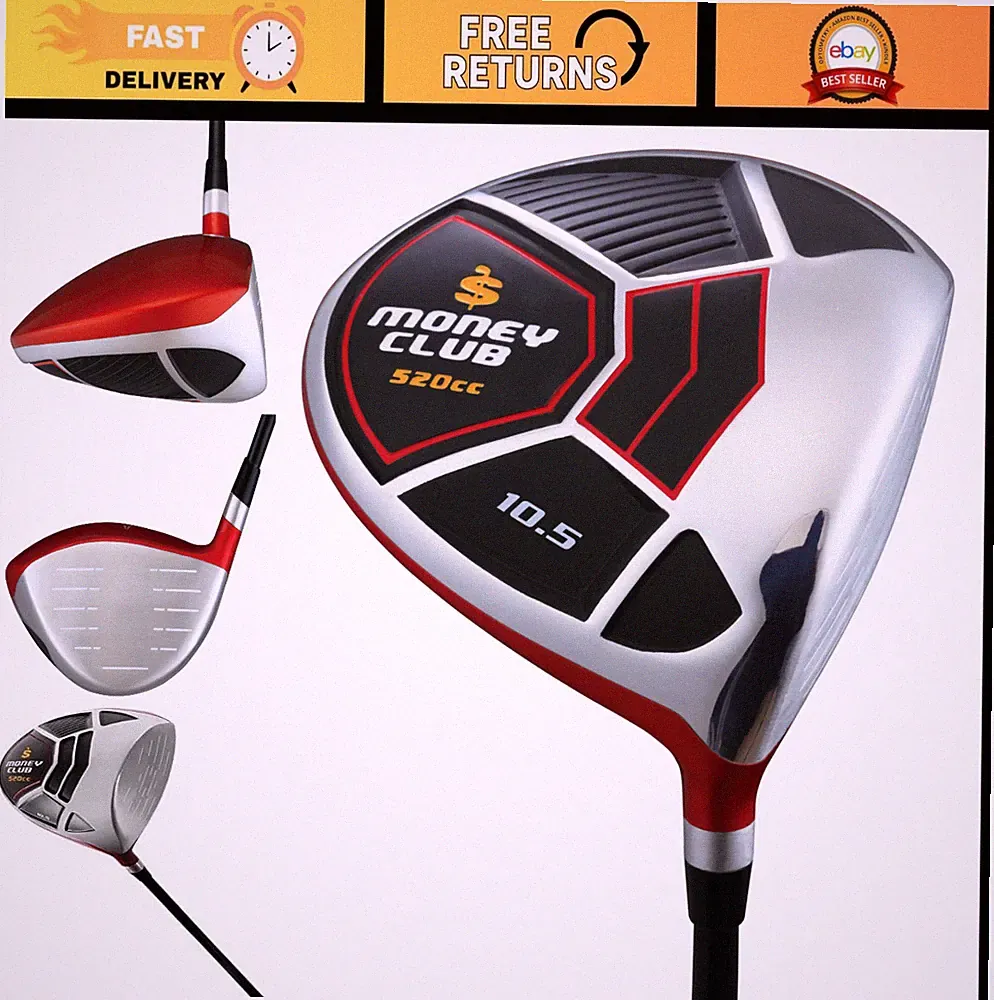 Men's 10.5° Golf Driver - High Launch 520cc, Right-Handed, Regular Flex Graphite