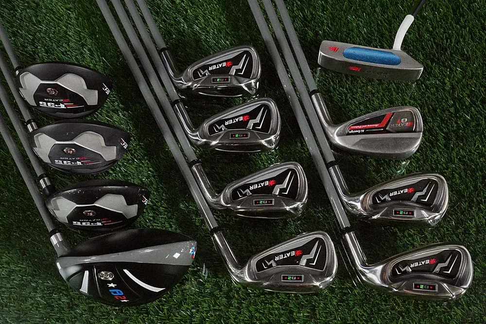 Men’s 12 Club Patriot Golf Set Heater Irons Woods Putter B2 F35 -1” Senior RH