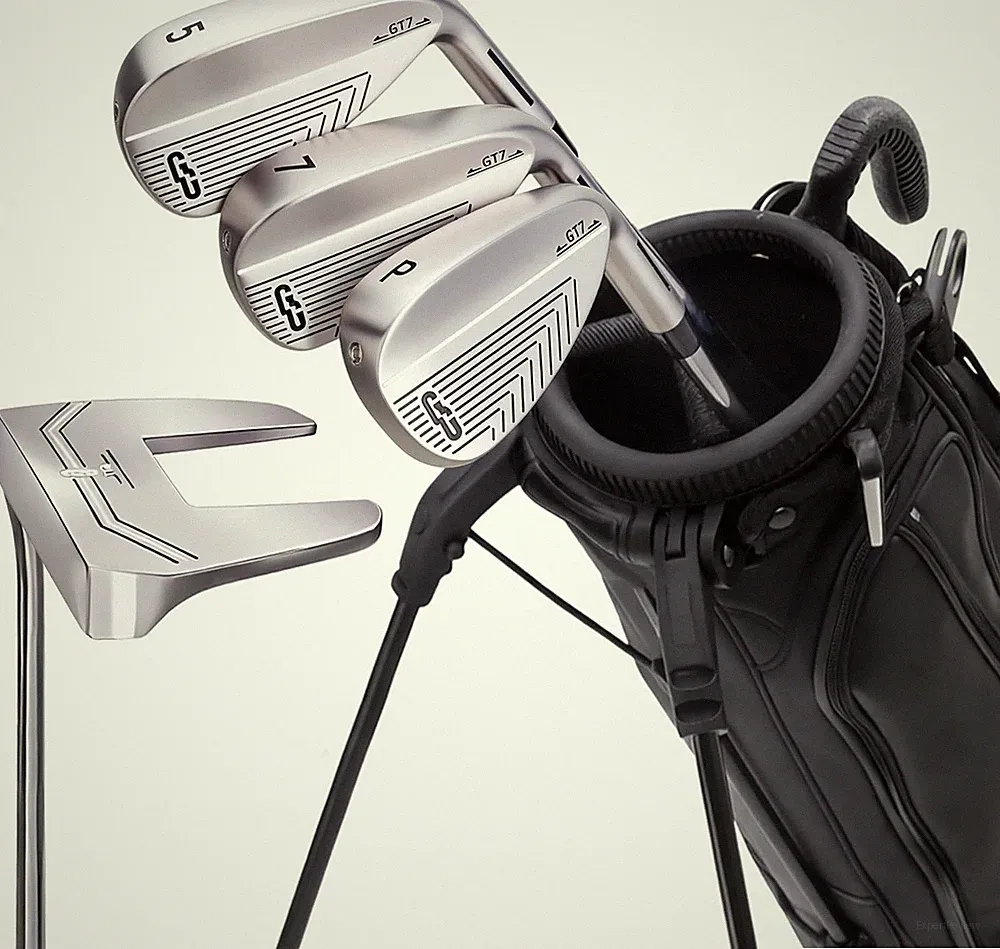 Men's 5-Piece Golf Club Set with Stand Bag - Game Improvement Irons & Putter