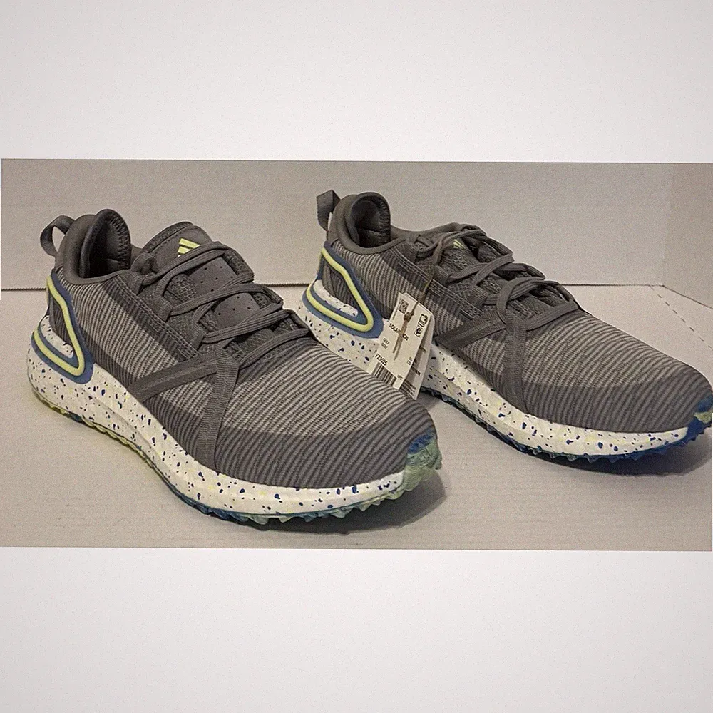 Men's adidas Solarthon Primegreen Spikeless Golf Shoes - FZ1025 - Sz 9 Gray NEW